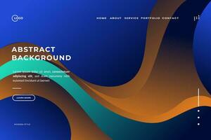 Navy Blue Aesthetic Abstract Background modern template is perfect for your next brochure, website, mobile app, leaflet, flyer, or cover template vector