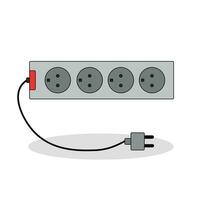 eléctrico enchufe y enchufe vector