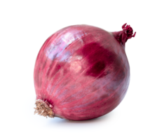 Fresh red onion bulb isolated with clipping path. png