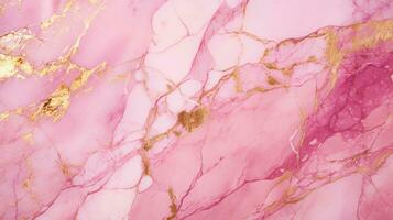 Abstract pink and gold fragment of colorful background, wallpaper. AI Generative photo