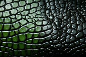 Pattern texture of crocodile skin. Generated by artificial intelligence photo