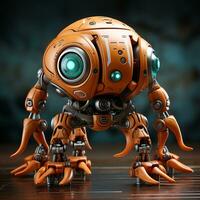 3d pulpo robot foto