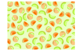 Slice of Melon Fruit Pattern Background png