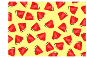Slice of Watermelon Fruit Pattern Background png
