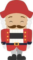 Vector illustration of Nutcracker character in cartoon style