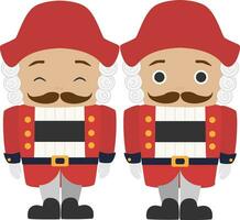 Vector illustration of Nutcracker character in cartoon style