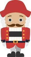 Vector illustration of Nutcracker character in cartoon style