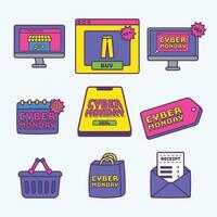 Cyber Monday Element Collection, Cyber Monday Deal Element vector