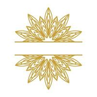 Mandala Flower Stock Element Collection Set vector