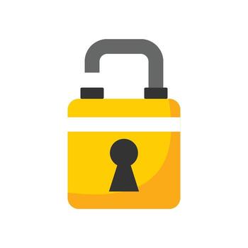 seguridad elemento vector plano diseño