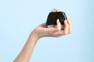Hand Holding Food photo