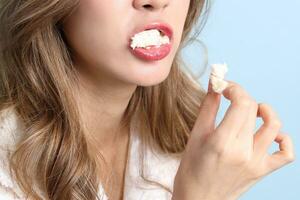 Woman Eating Food photo