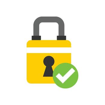seguridad elemento vector plano diseño