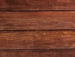 un rústico, Clásico marrón madera antecedentes textura con nudos y uña agujeros esta antiguo pintado madera pared proporciona un marrón resumen antecedentes con un único encanto. ideal para varios diseño proyectos foto