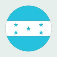 Honduras flag vector icon design. Honduras circle flag. Round of Honduras flag.