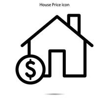 House Price icon, Vector illustration