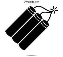 dinamitar icono, vector ilustración