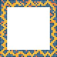 mosaic frame element design pattern vector