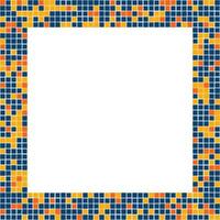 mosaic frame element design pattern vector