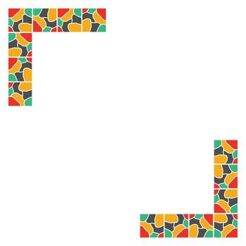 Mosaic Frame Element Vector Design