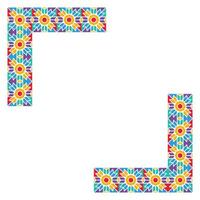 Mosaic Frame Element Vector Design