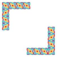 Mosaic Frame Element Vector Design