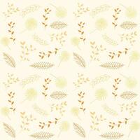 Seamless pattern of set of leaf and foliage vector background for design, decoration, printing