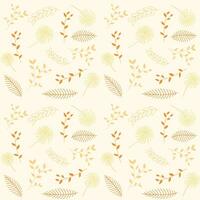 Seamless pattern of set of leaf and foliage vector background for design, decoration, printing