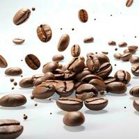 portrait of coffee beans, AI Generative photo