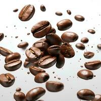 portrait of coffee beans, AI Generative photo