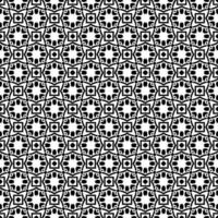 Black and white seamless abstract pattern. Background and backdrop. Grayscale ornamental design. vector