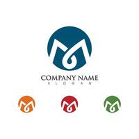 M Letter Logo Template vector