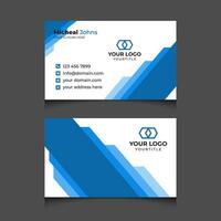 Modern corporate business card design template vector