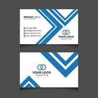 modern creative business card design with minimal shape vector template