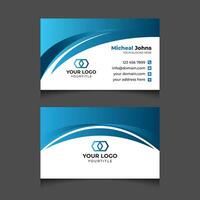 Modern professional business card design template vector