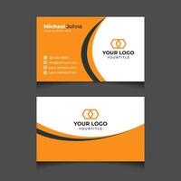 minimal creative business card design vector