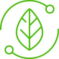 Green technology line icon illustration vector