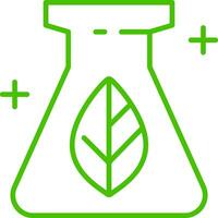 biomasa energía línea icono ilustración vector