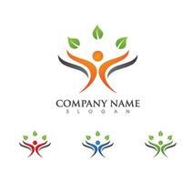 Human character logo sign vector