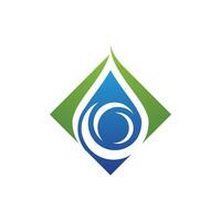 plantilla de logotipo de gota de agua vector