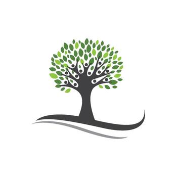 Tree branch vector ilustration design