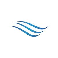 Water wave icon vector