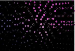 Dark Purple, Pink vector backdrop with dots.