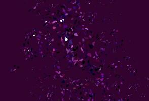 Light Purple, Pink vector pattern with chaotic shapes.