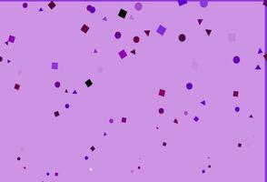 Light Purple vector pattern in polygonal style with circles.