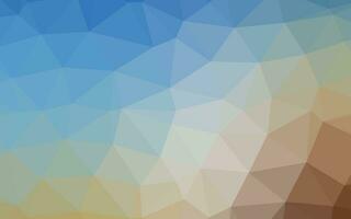 Light Blue, Yellow vector polygonal template.