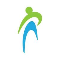 Health life people logo vector