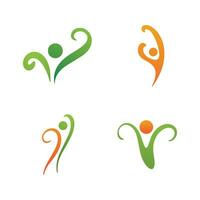 Health life people logo vector