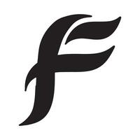 F Letter vector icon