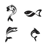 Fish abstract icon design logo template,Creative vector symbol of fishing club or online shop.